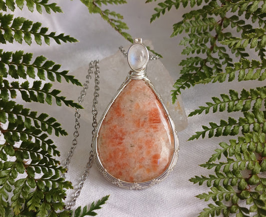 Sunstone & Moonstone Pendant