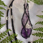 Amethyst Point Macrame