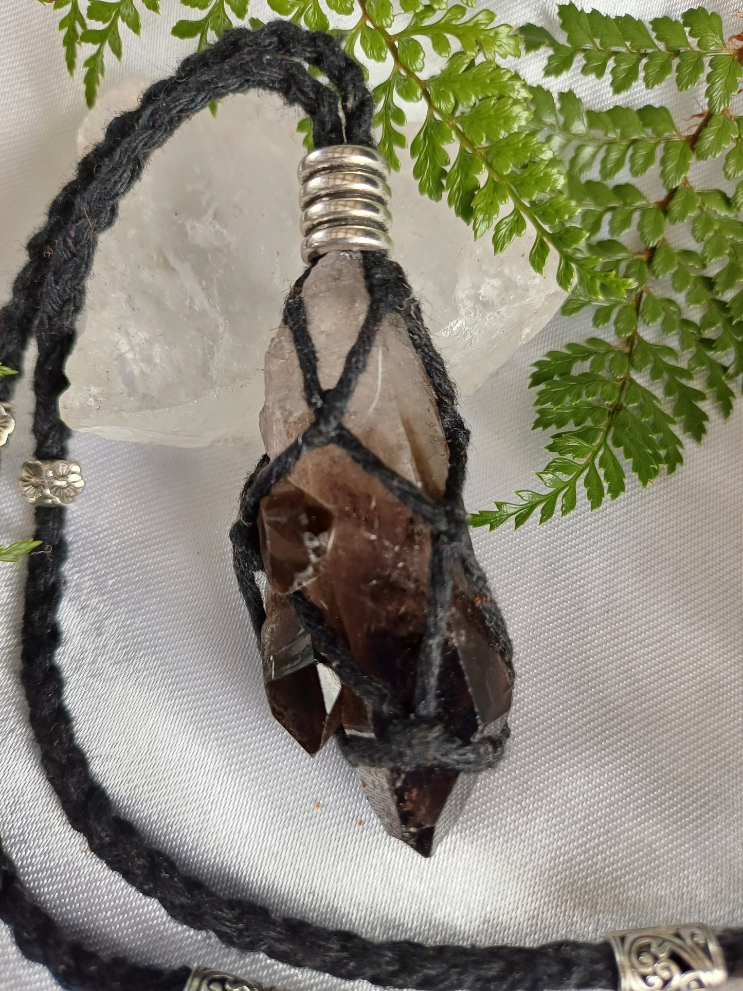 Smokey Quartz Macrame