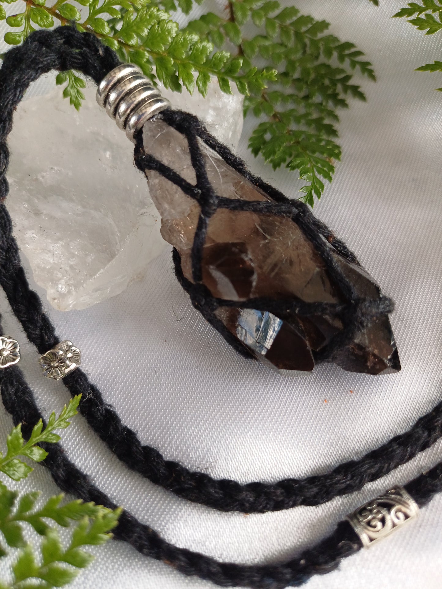 Smokey Quartz Macrame
