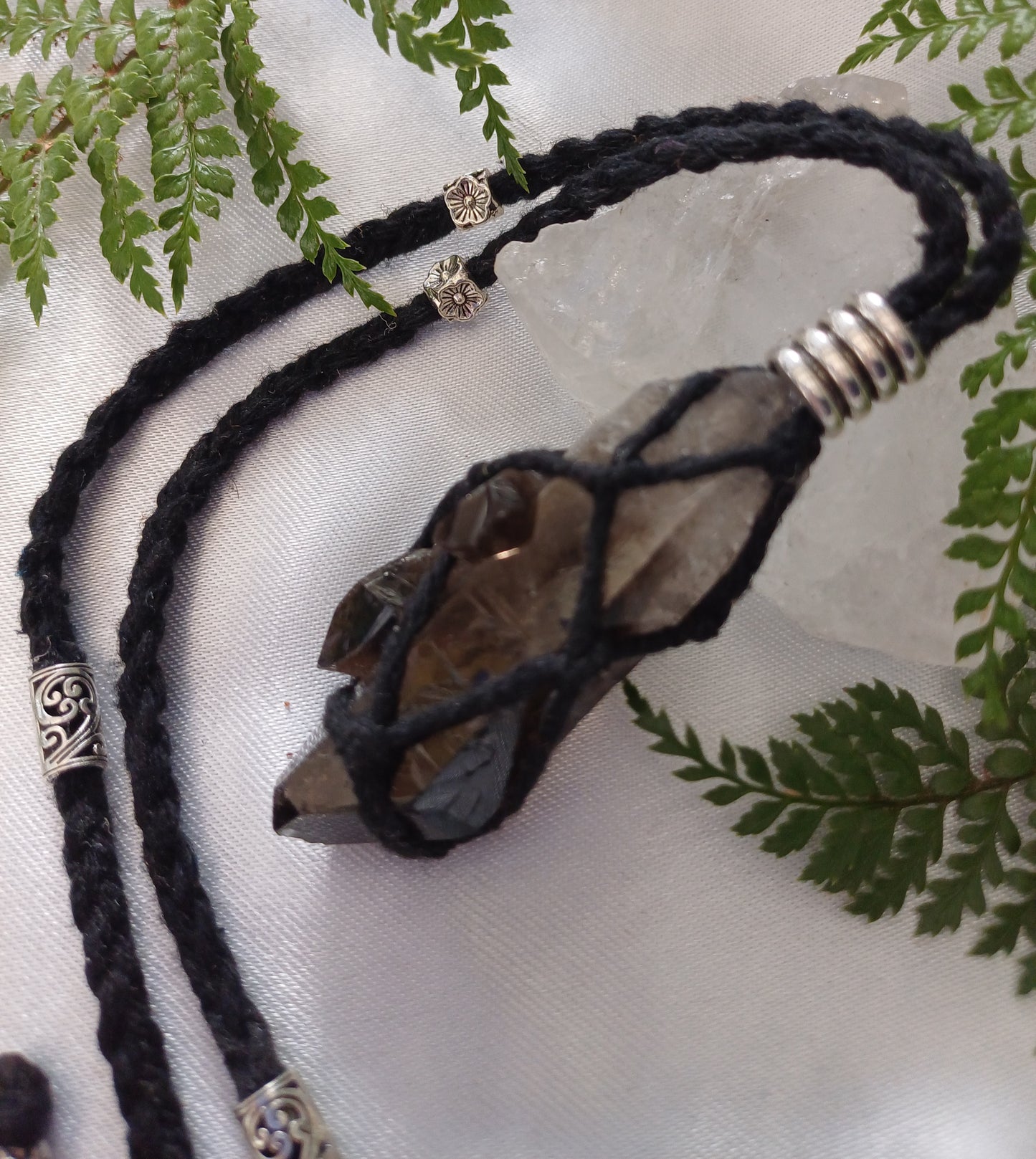 Smokey Quartz Macrame