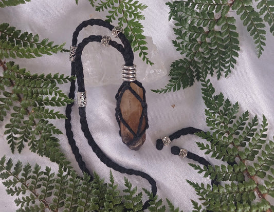 Smokey Citrine Macrame