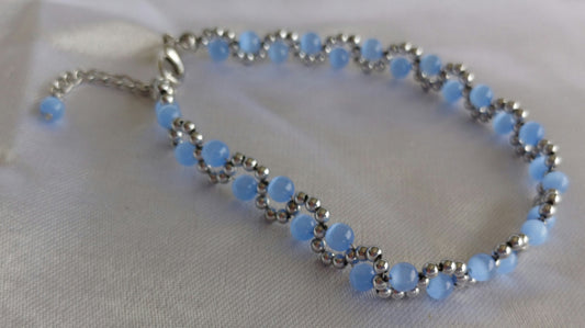 Blue Selenite Bracelet