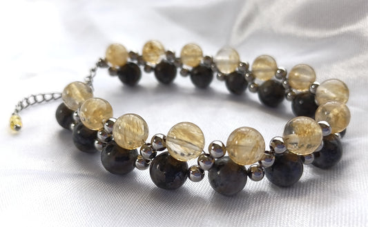 Citrine & Labradorite Bracelet