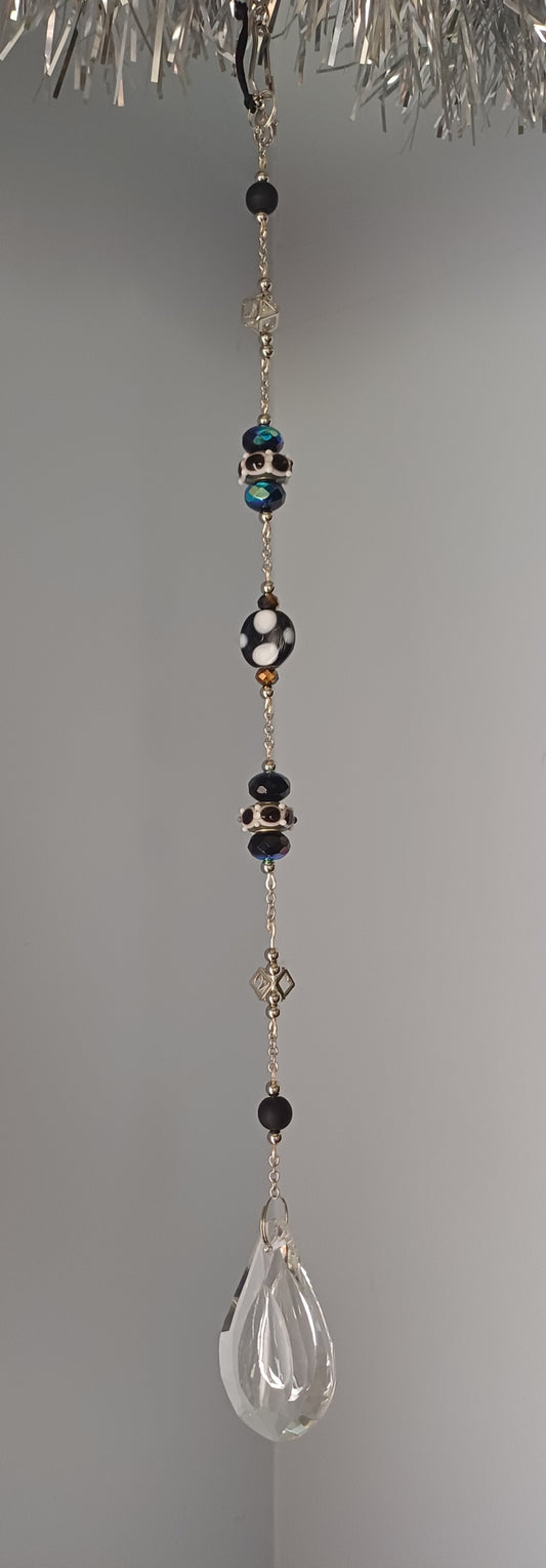 Blue Bead Suncatcher