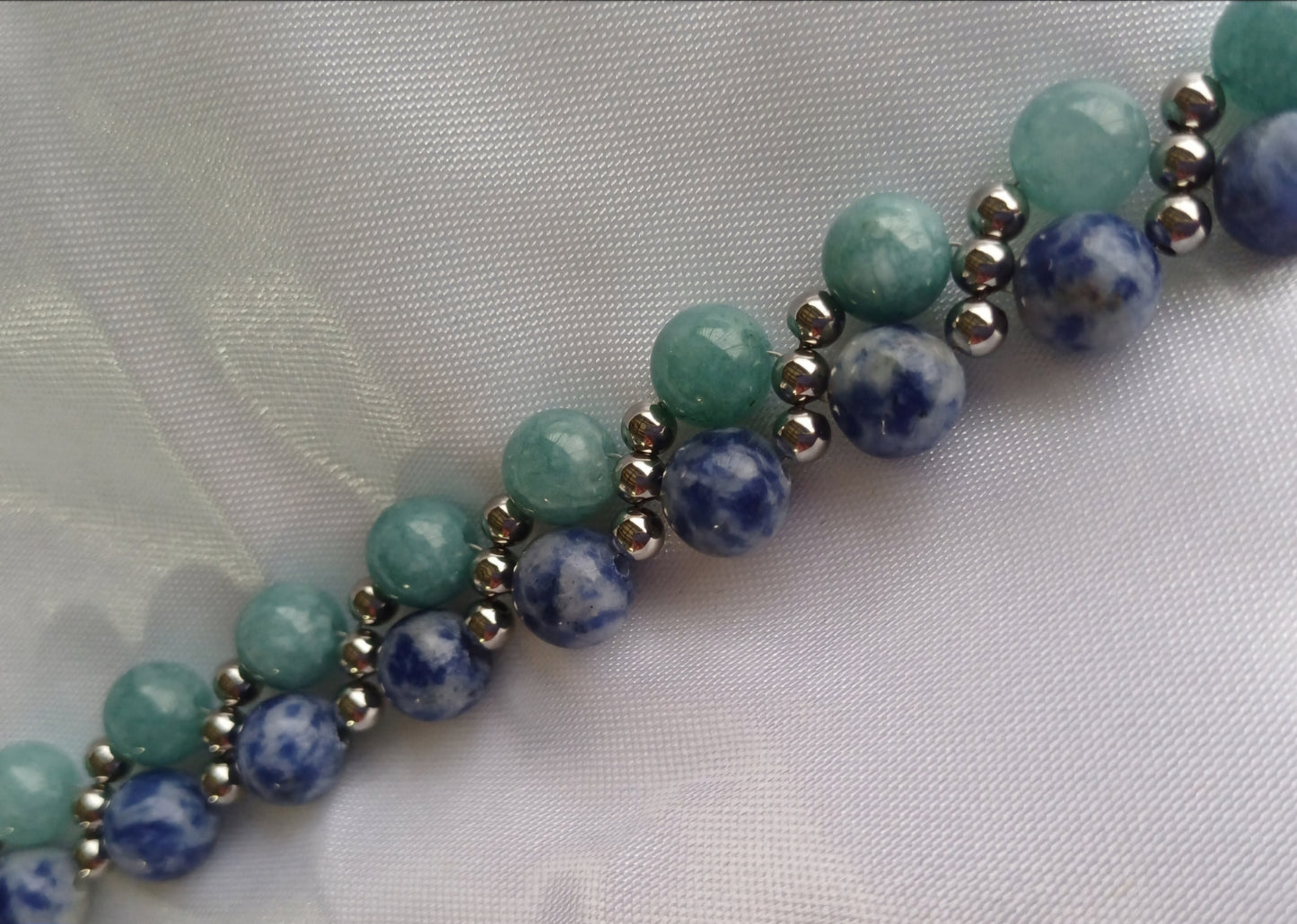 Sodalite & Aquamarine Bracelet