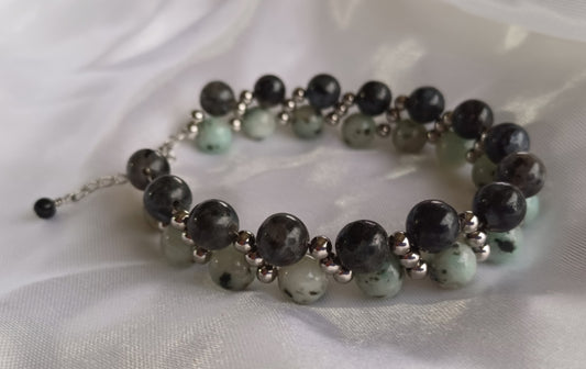 Moonstone & Labradorite Bracelet