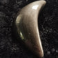 Silver Sheen Obsidian Crescent Moon